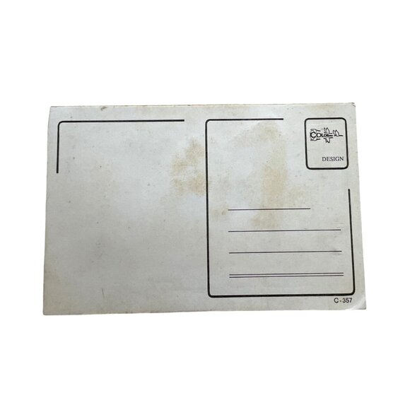 Vintage Postcard Swedish Boy Girl At Fair Actual Needle Point Dress  RARE u Topo - Picture 3 of 3